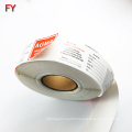 Custom personalized thermal airline luggage tag roll printing